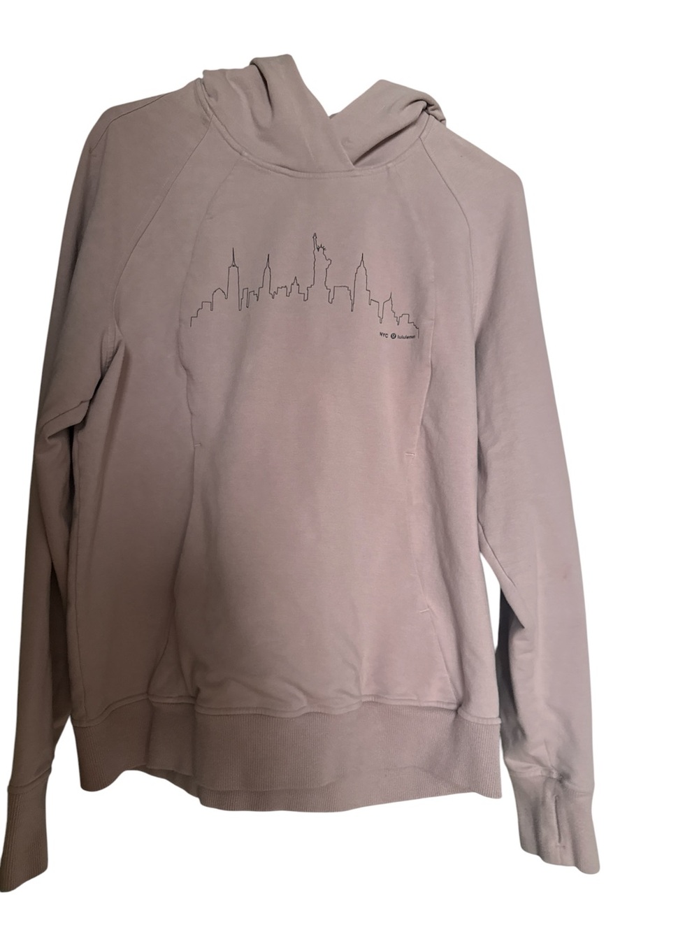 181 lululemon athletica mauve Hooded Pullover with Skyline Graphic - Picture 2 of 5